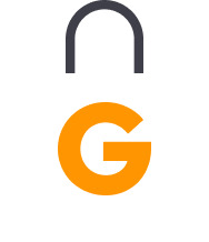 A shopping bag with the letter g on it, available for purchase at a flower shop.