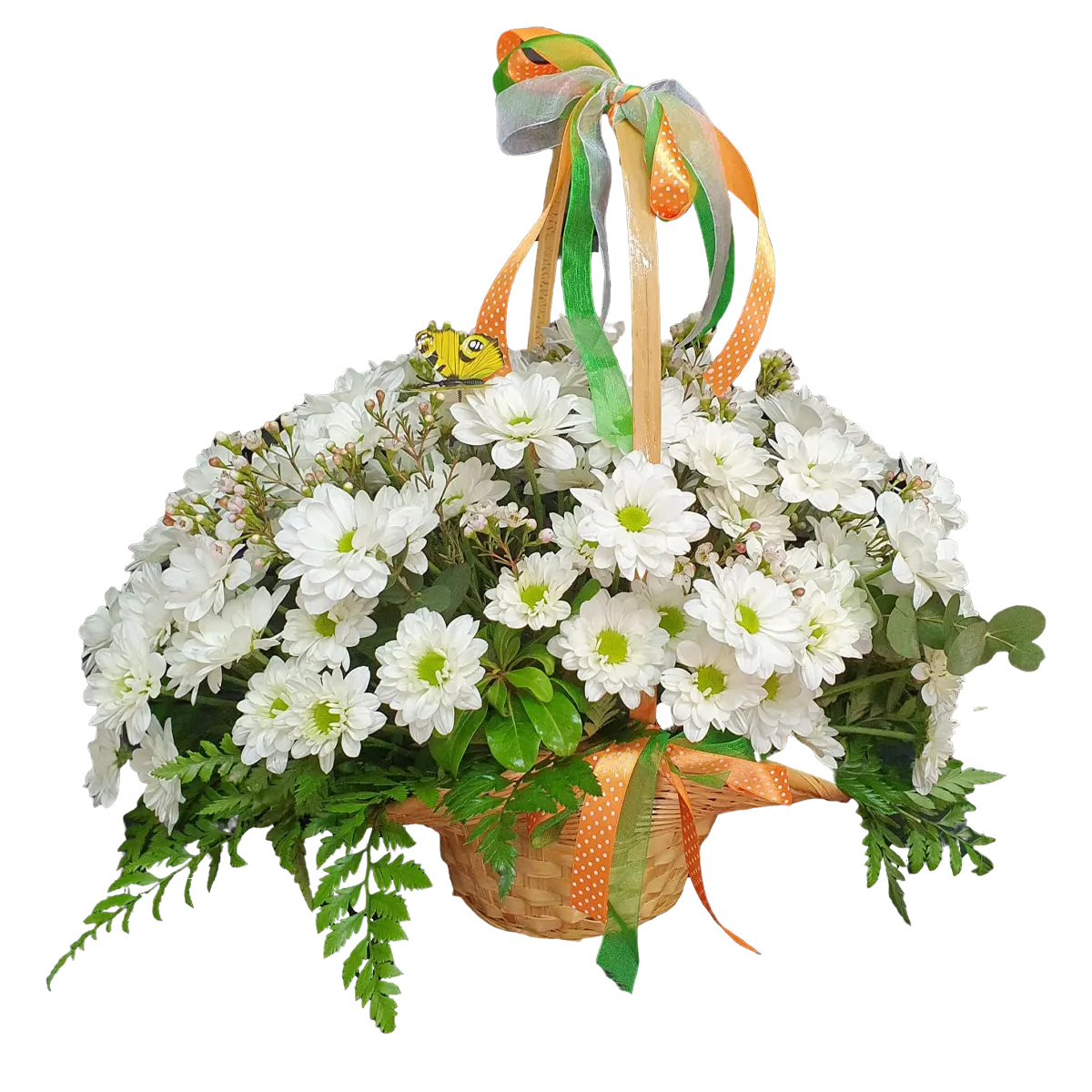 Белые ромашки в букете цветов Вечерний Сон.